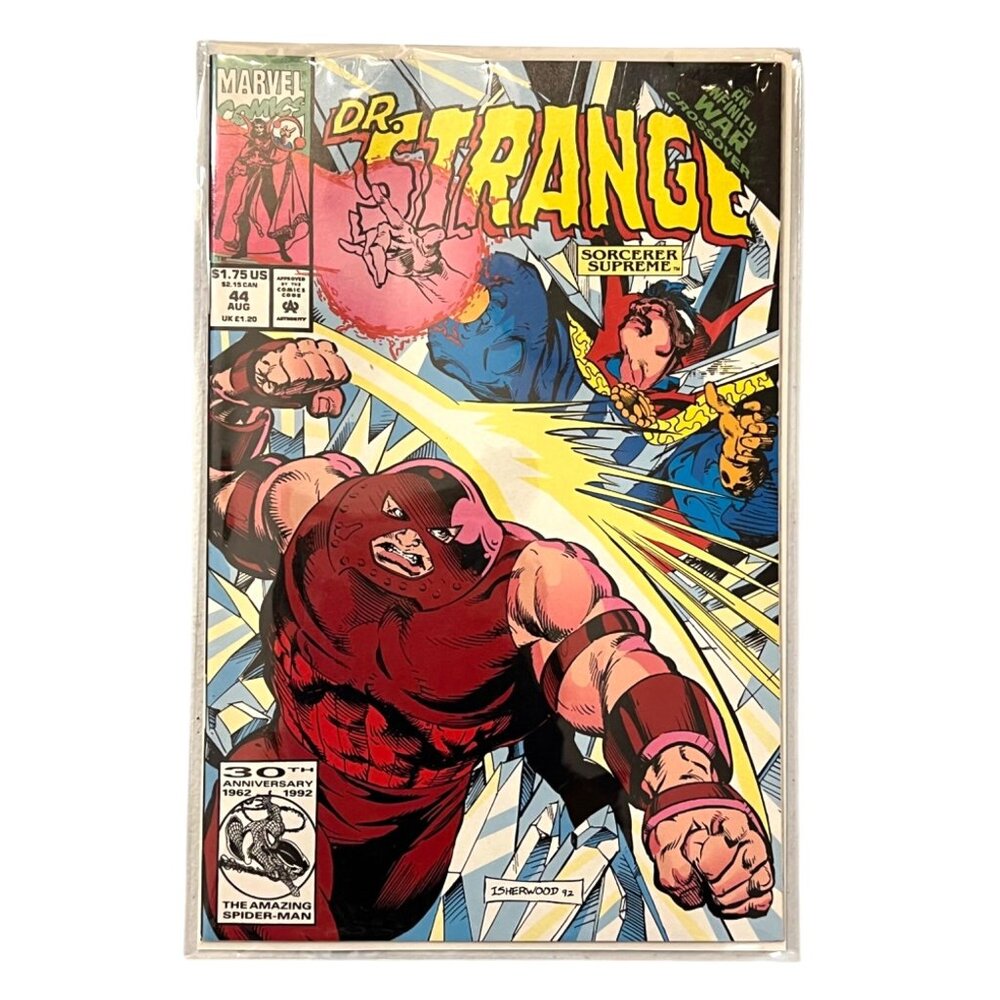 Dr. Strange Sorcerer Supreme #44 1992 Marvel Infinity War Juggernaut VF/NM